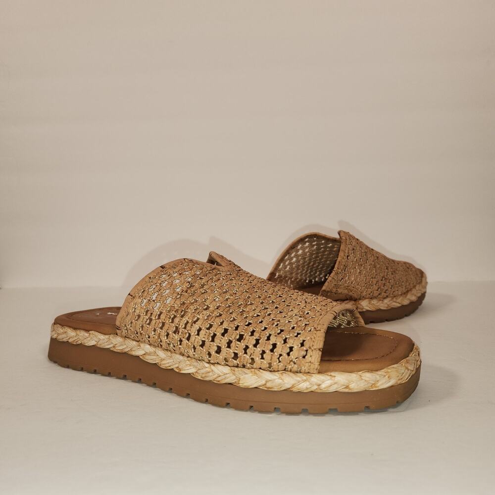 BARETRAPS Tasmine Woven Sandal Womens 8M Tan Comfort Summer Beach Boho Neutral‎